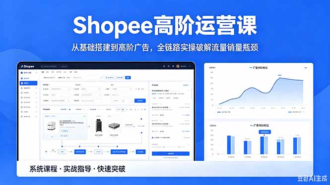 Shopee高阶运营课-2026年5月更新，从基础搭建到高阶广告，全链路实操破解流量销量瓶颈江海课源资源网-全网优质资源免费下载-实用教程素材分享平课源网