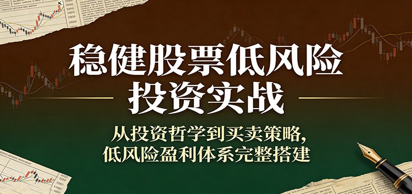 稳健股票低风险投资实战：从投资哲学到买卖策略，低风险盈利体系完整搭建江海课源资源网-全网优质资源免费下载-实用教程素材分享平课源网