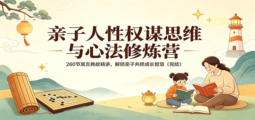 亲子人性权谋思维与心法修炼营:260节寓言典故精讲,解锁亲子共修成长智慧(完结)江海课源资源网-全网优质资源免费下载-实用教程素材分享平课源网