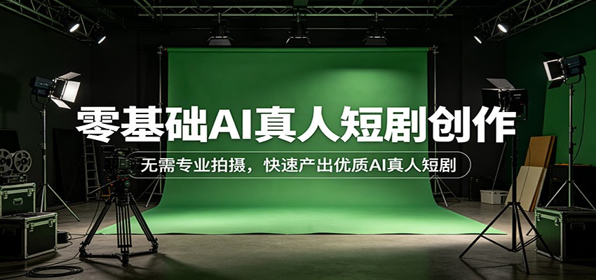 零基础AI真人短剧创作:无需专业拍摄,快速产出优质AI真人短剧江海课源资源网-全网优质资源免费下载-实用教程素材分享平课源网