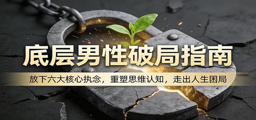 底层男性破局指南:放下六大核心执念,重塑思维认知,走出人生困局江海课源资源网-全网优质资源免费下载-实用教程素材分享平课源网
