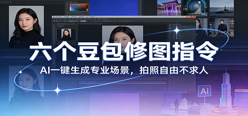 六个豆包修图指令：AI 一键生成专业场景，拍照自由不求人江海课源资源网-全网优质资源免费下载-实用教程素材分享平课源网