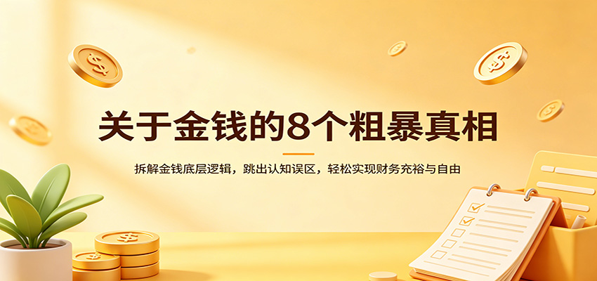 关于金钱的8个粗暴真相：拆解金钱底层逻辑，跳出认知误区，轻松实现财务充裕与自由江海课源资源网-全网优质资源免费下载-实用教程素材分享平课源网