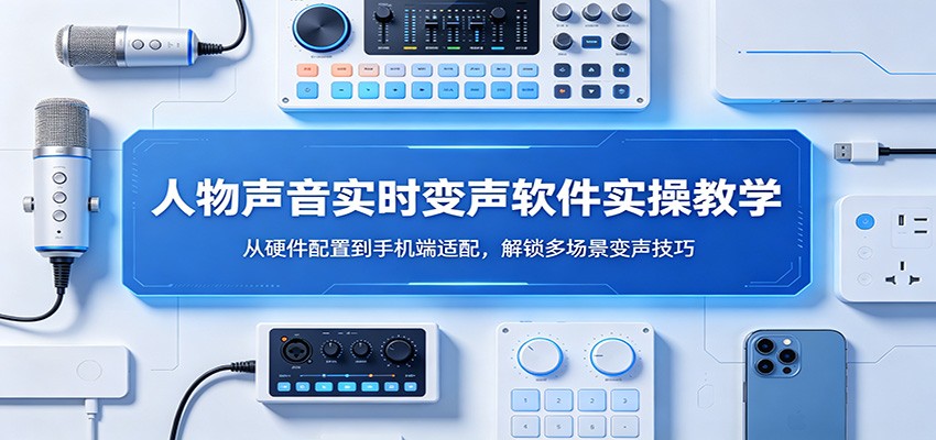 人物声音实时变声软件实操教学:从硬件配置到手机端适配,解锁多场景变声技巧江海课源资源网-全网优质资源免费下载-实用教程素材分享平课源网