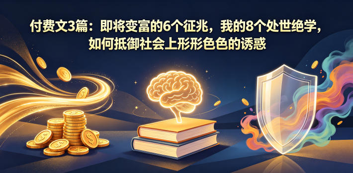 付费文3篇：即将变富的6个征兆，我的8个处世绝学，如何抵御社会上形形色色的诱惑江海课源资源网-全网优质资源免费下载-实用教程素材分享平课源网